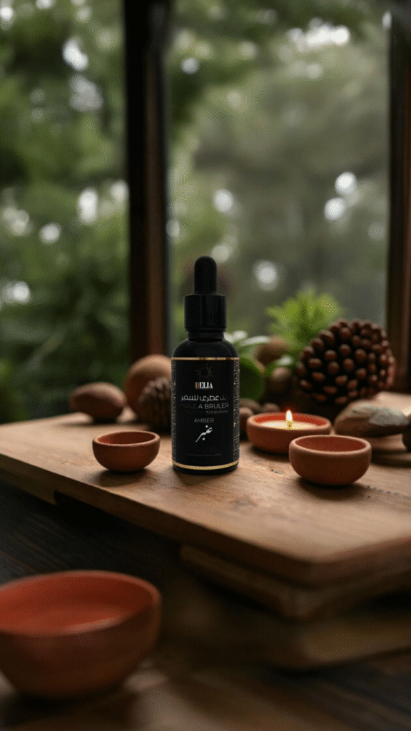 huile à brûler – ambre